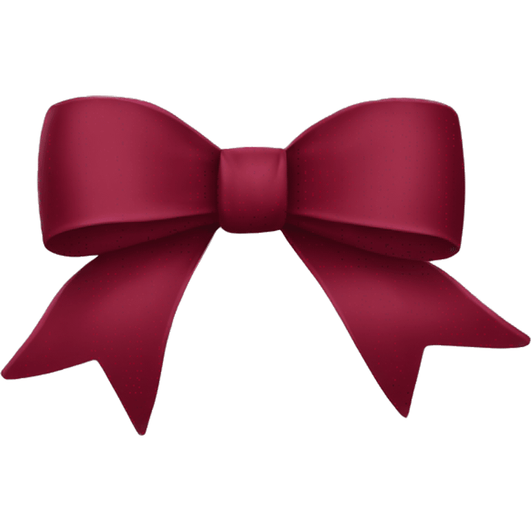 Wine red bow emoji