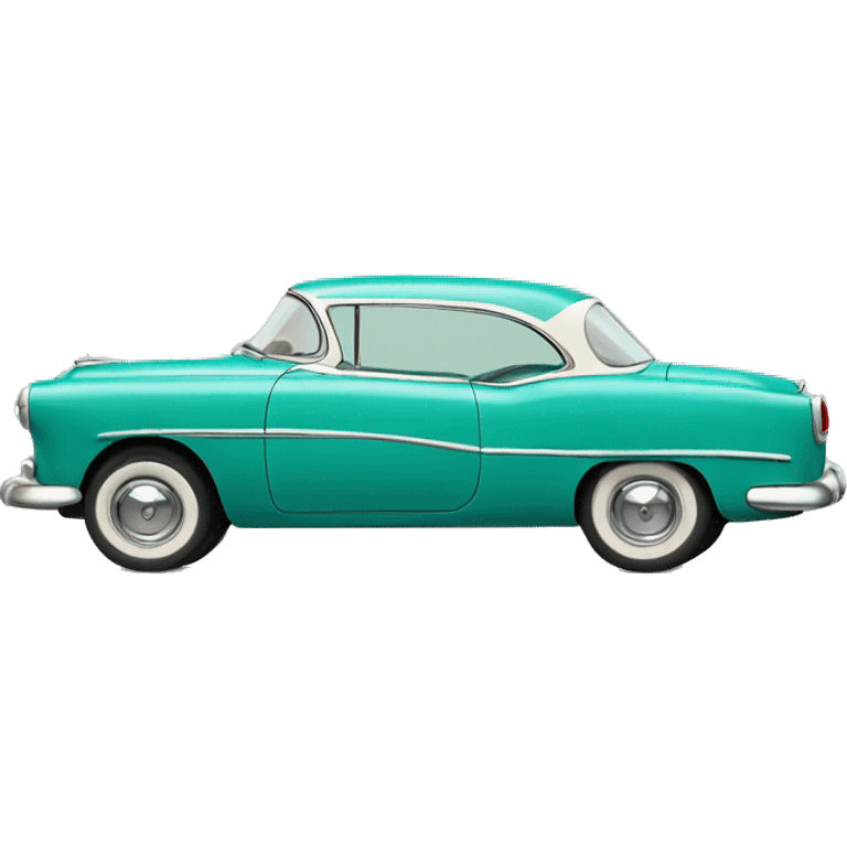 Teal 1950s car emoji