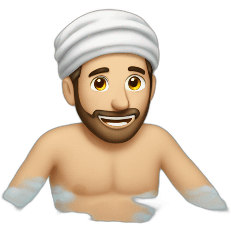 Jewish guy in the bath emoji