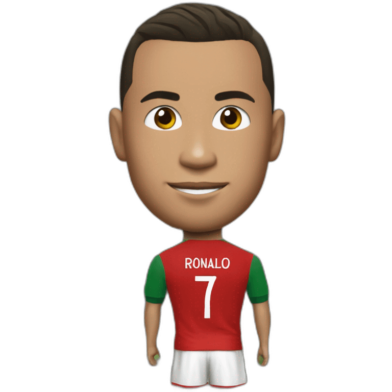 Ronaldo avec un maillot du portugal a la Coupe Du Monde emoji