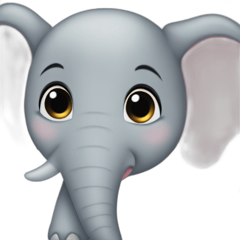 Cute elephant  emoji