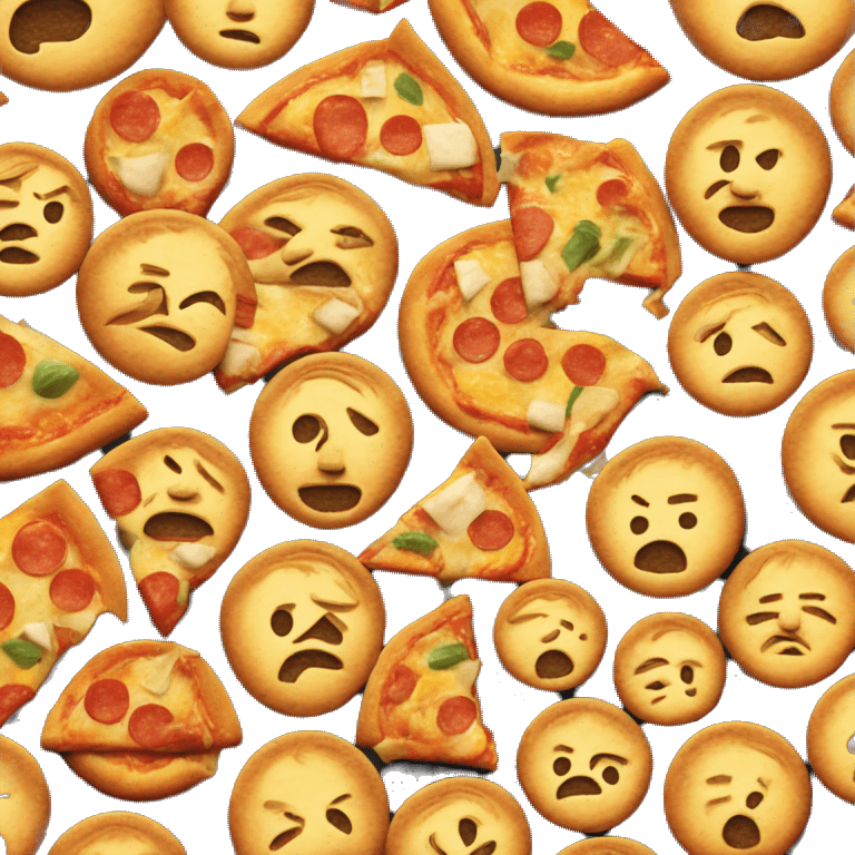 Kim Jung un shaped pizza  emoji