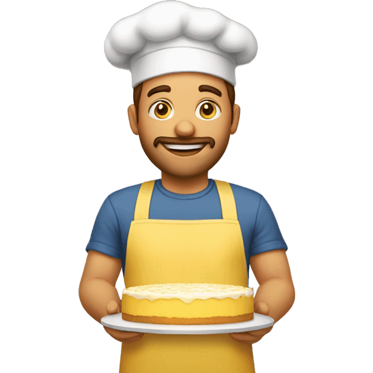 A yellow cake baker emoji