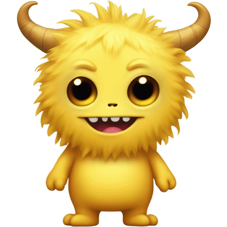 kind funny yellow baby monster emoji