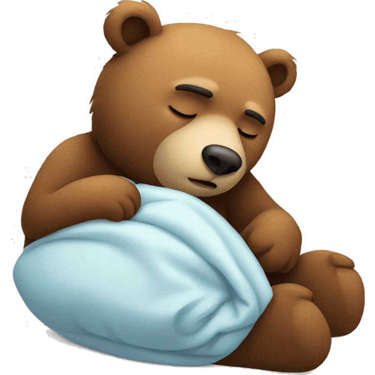 Sleepy bear emoji