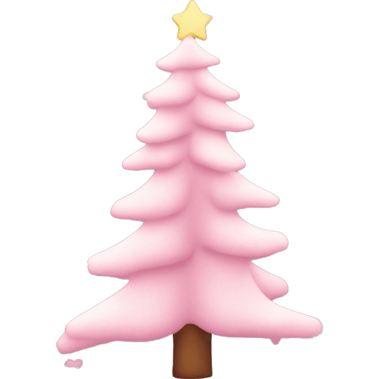 Pastell pink asthetic clean Christmas tree emoji