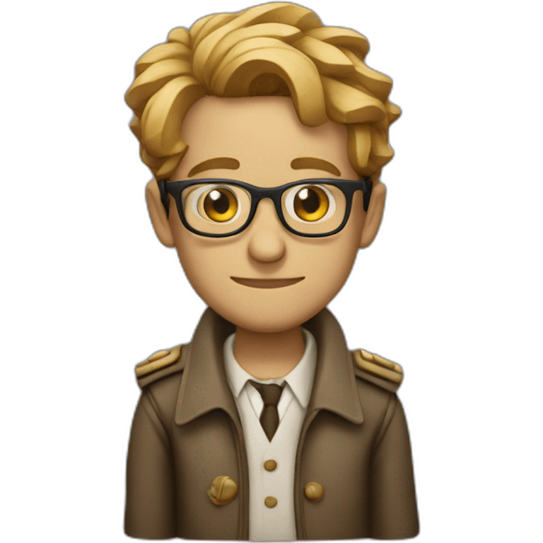 Constantine with glasses emoji