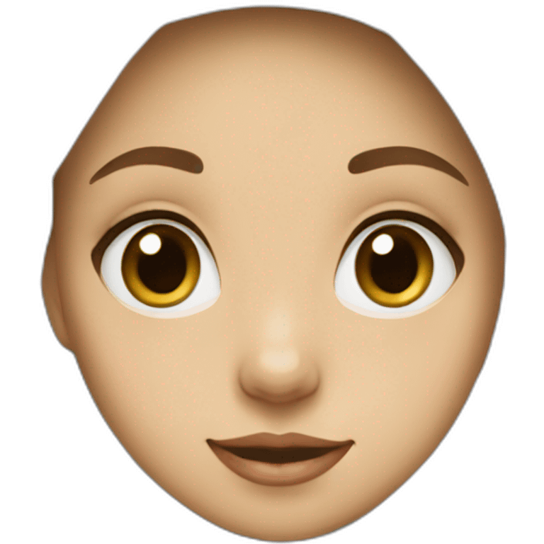 A little girl with white hijab  emoji