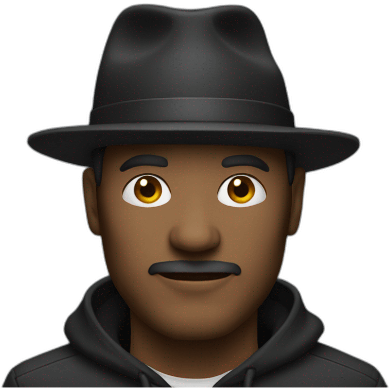 Middle-aged black-hat hacker emoji