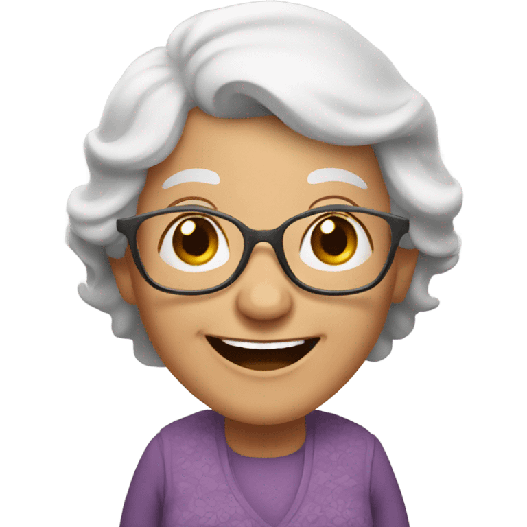 happy grandma  emoji