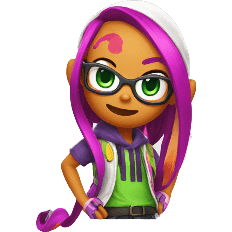 Inkling Splatoon emoji