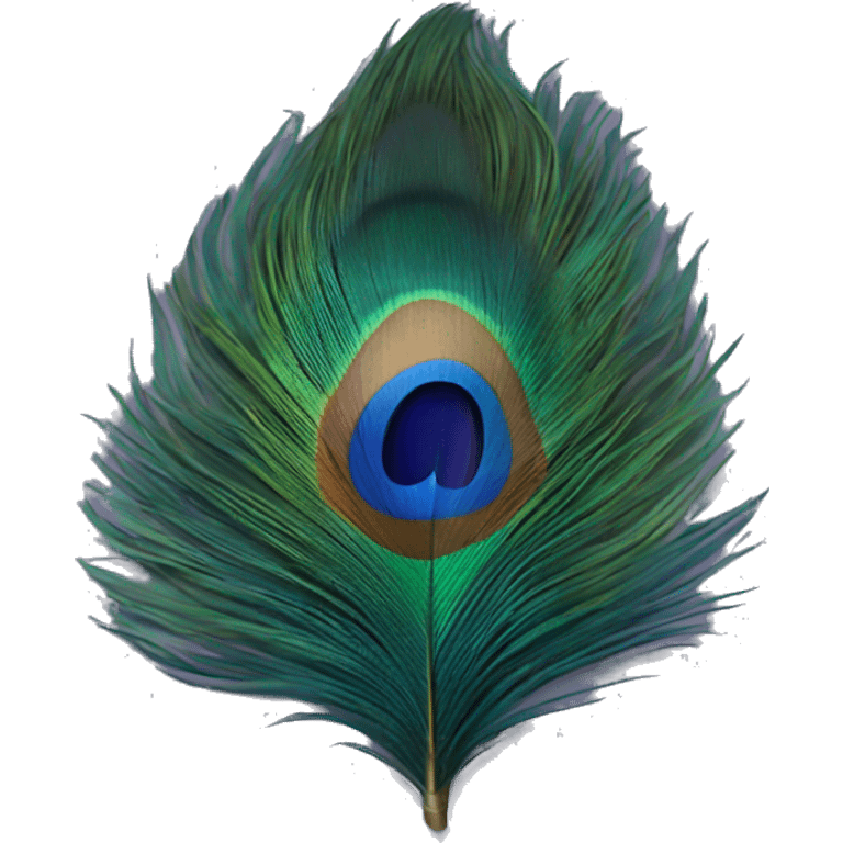 Peacock feather emoji