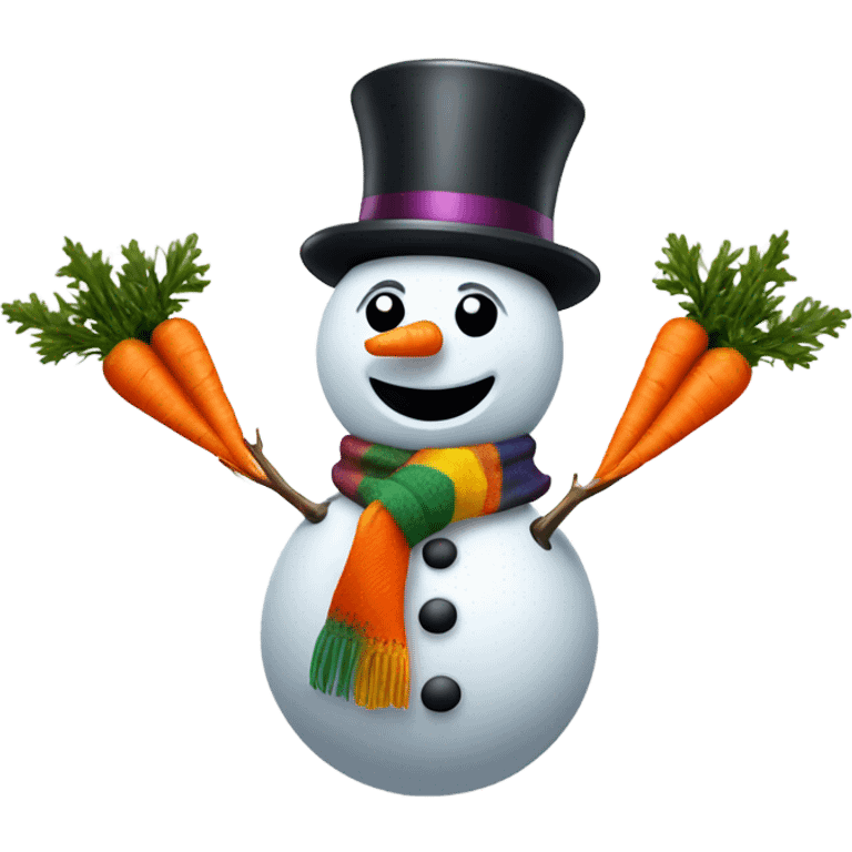 Happy snowman emoji