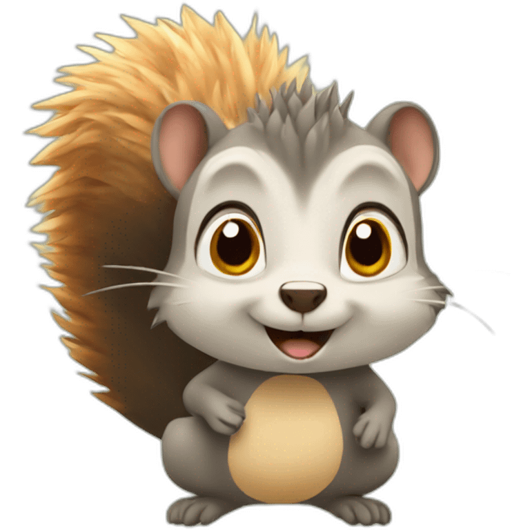 Squirrel hedgehog emoji