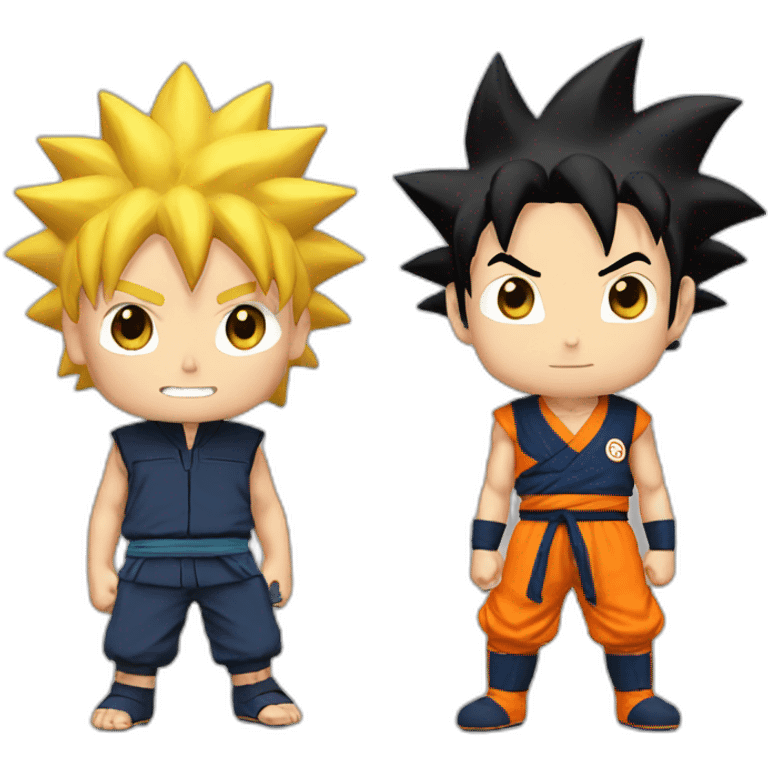 Naruto and goku emoji