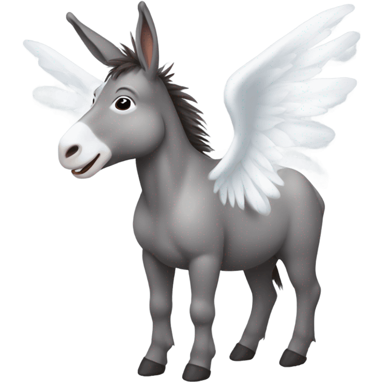 donkey angel wings emoji