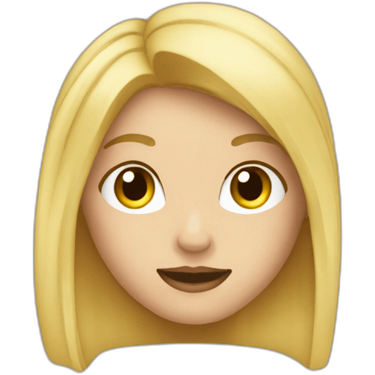 Blonde qui fait un pouce en l'air emoji