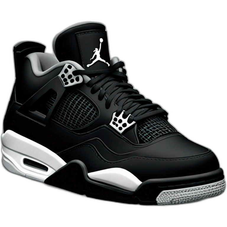 Jordan 4 black cat emoji