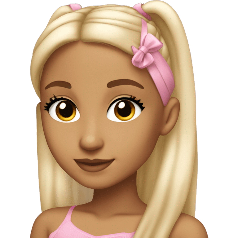 ariana grande blond and pink emoji