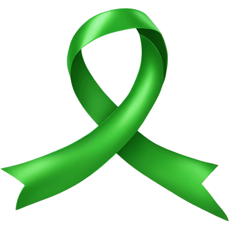 Green ribbon emoji