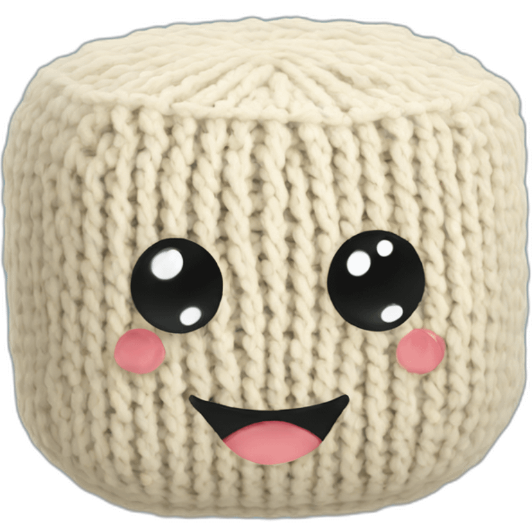 ball of knitted tofu emoji