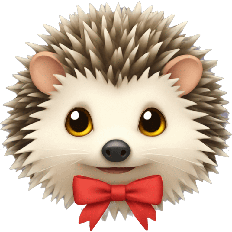 hedgehog with bow emoji