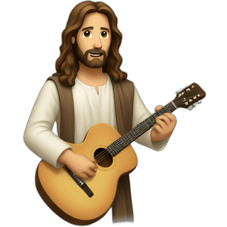 guitarrist jesus emoji