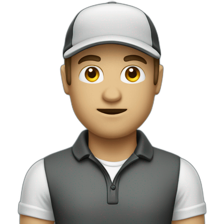 Golfeur chauve emoji