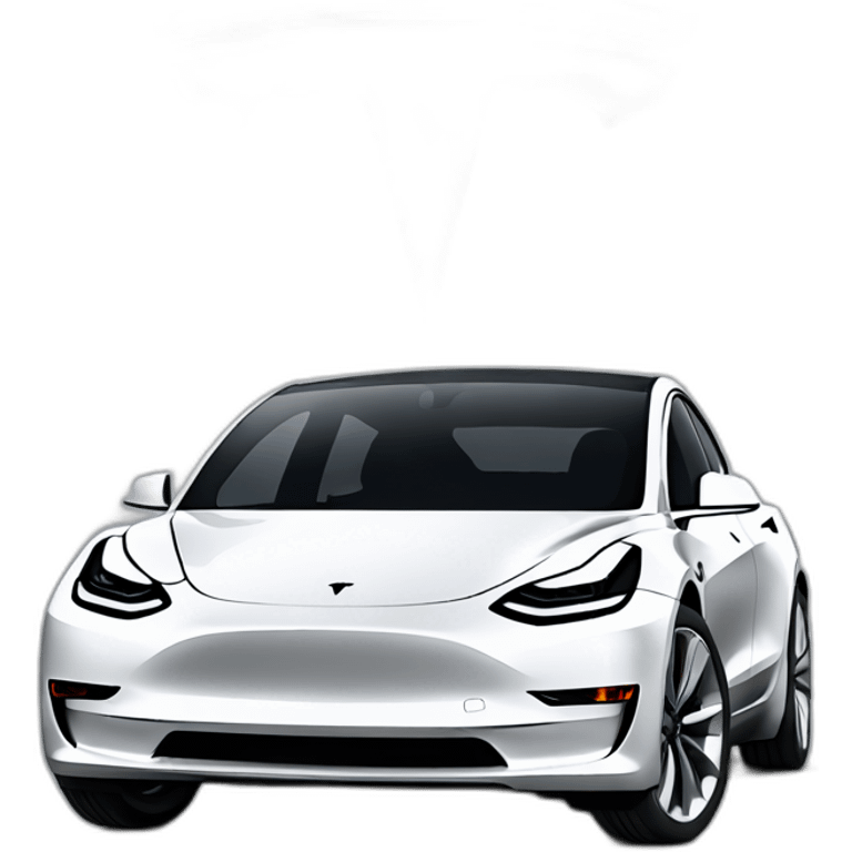 Tesla model 3 emoji