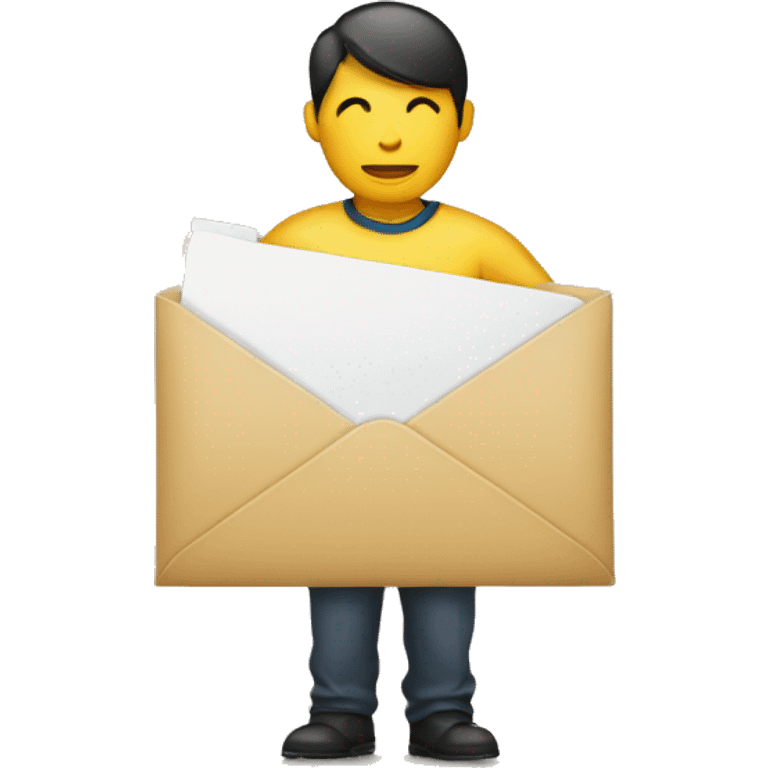 person holding envelope emoji