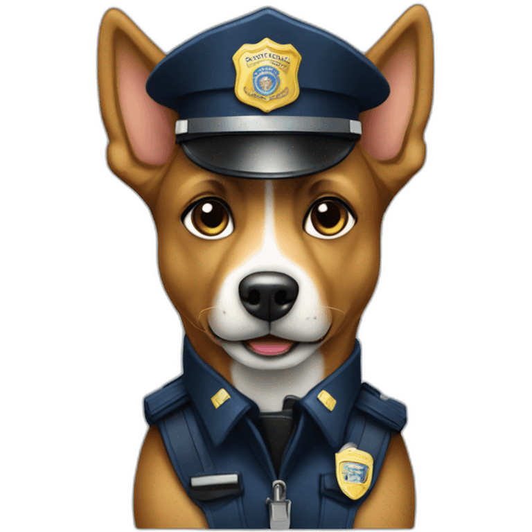 Canine police officer emoji