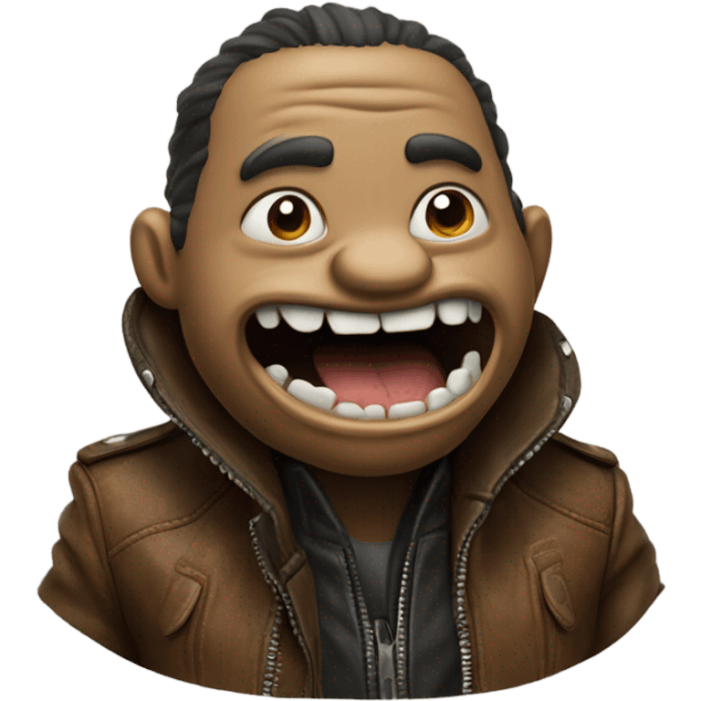 Tarapijn eating leather jacket emoji