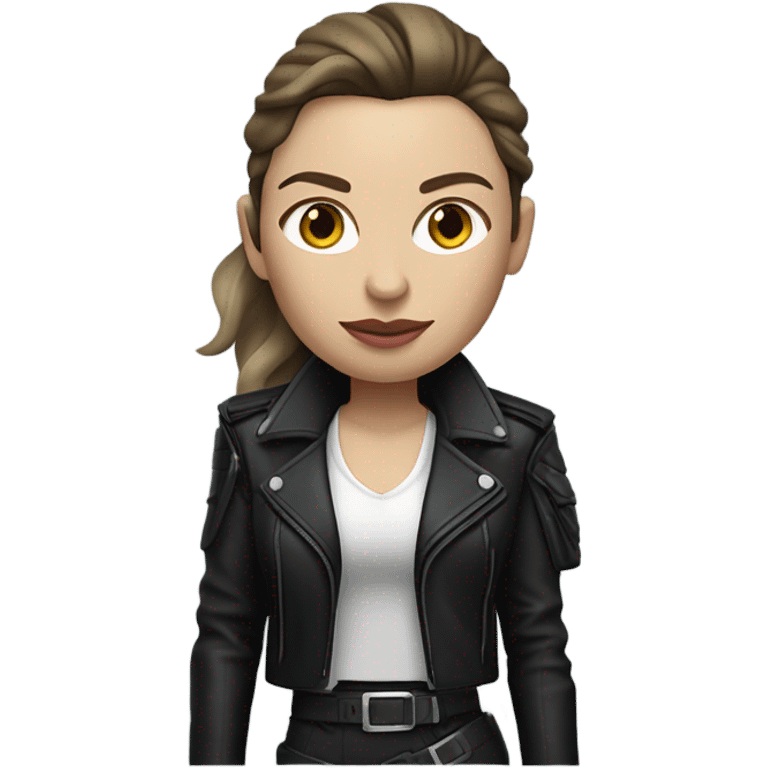 Elon musk as a hit woman emoji