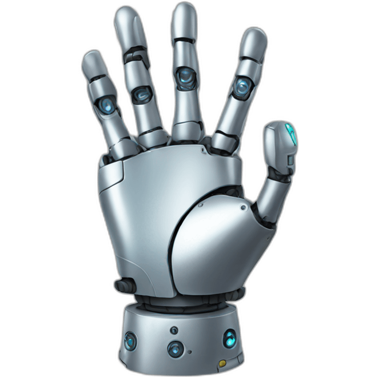 robot hand emoji