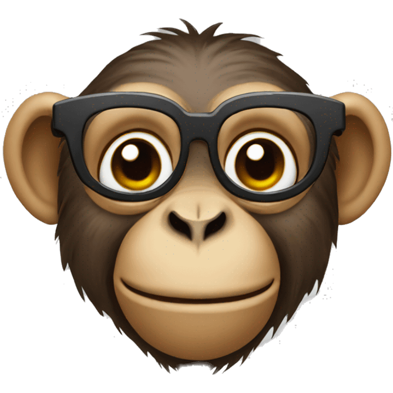 monkey with glasses emoji