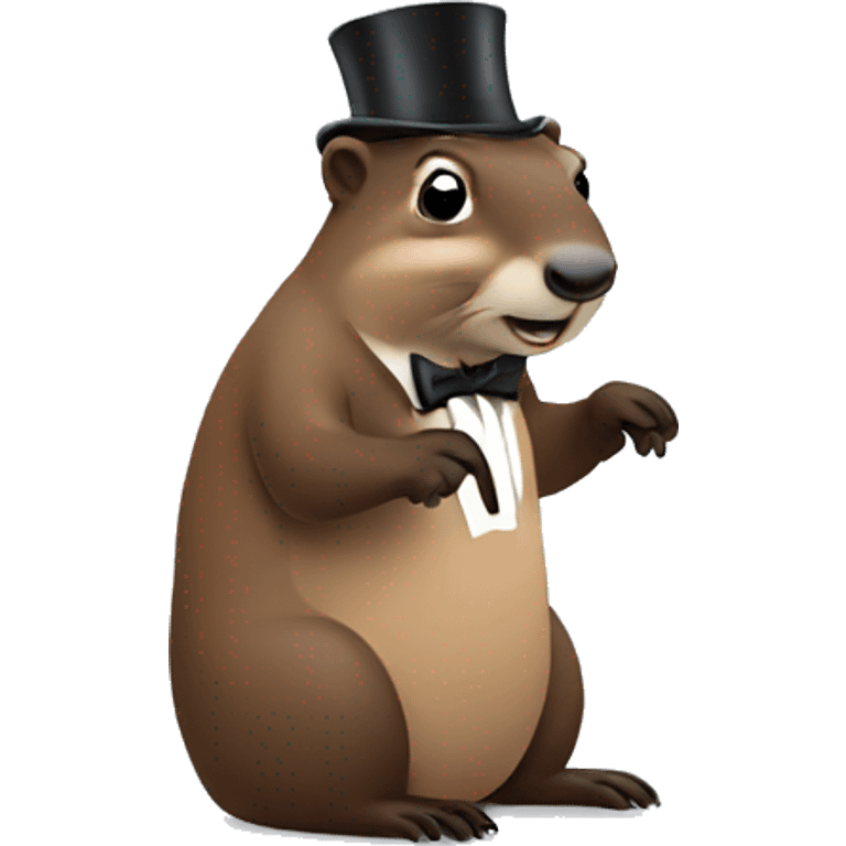 Pianist Groundhog  emoji