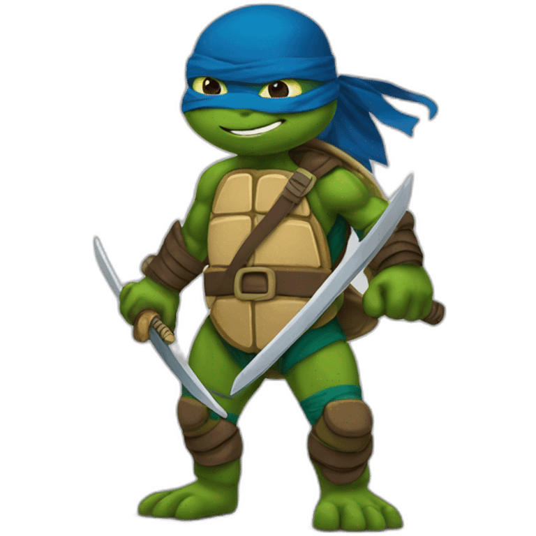 Leonardo ninja turtles emoji