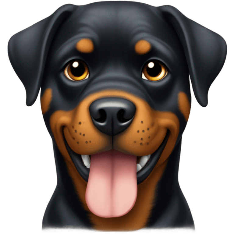 Rottweiler giving a thumbs up  emoji