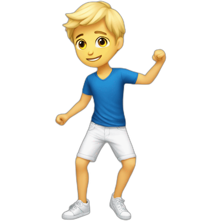 dance the summer blond young man emoji