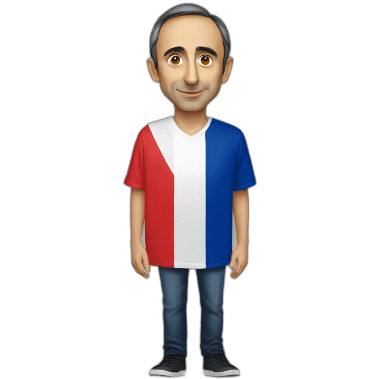 Éric zemmour with a french flag  emoji