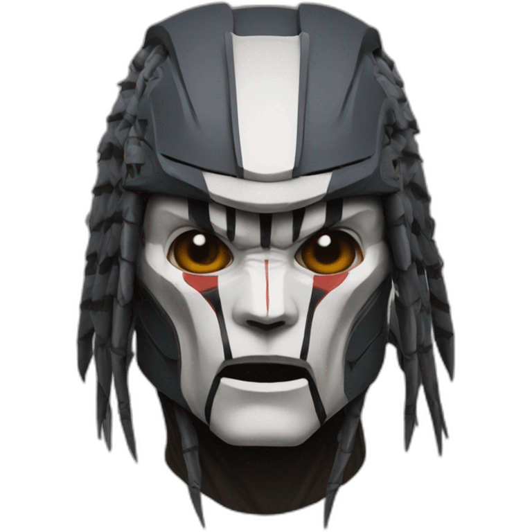 Predator, in Samouraï hyperrealistic emoji