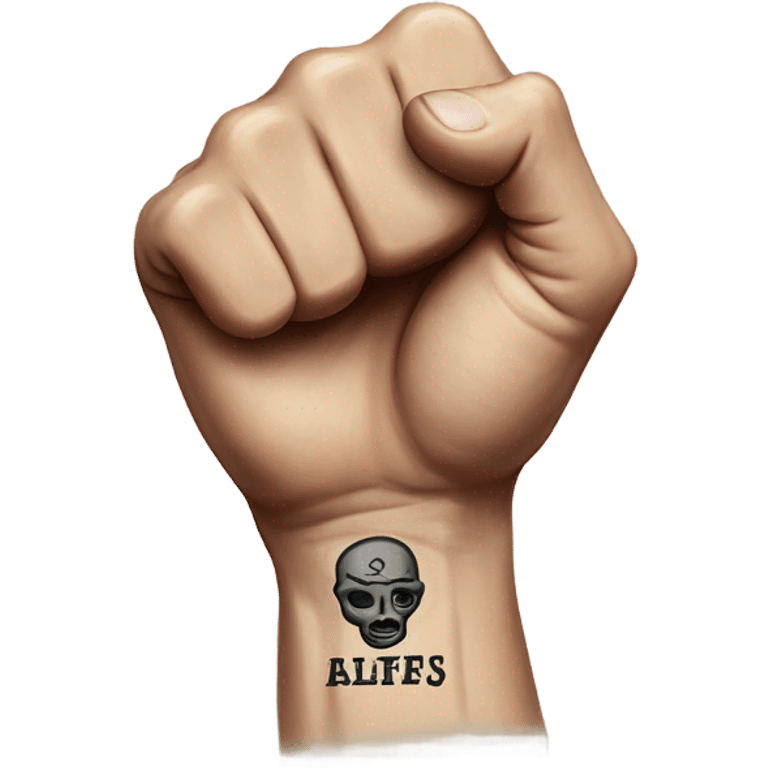 Life’s A Gamble hand tattoo fist emoji