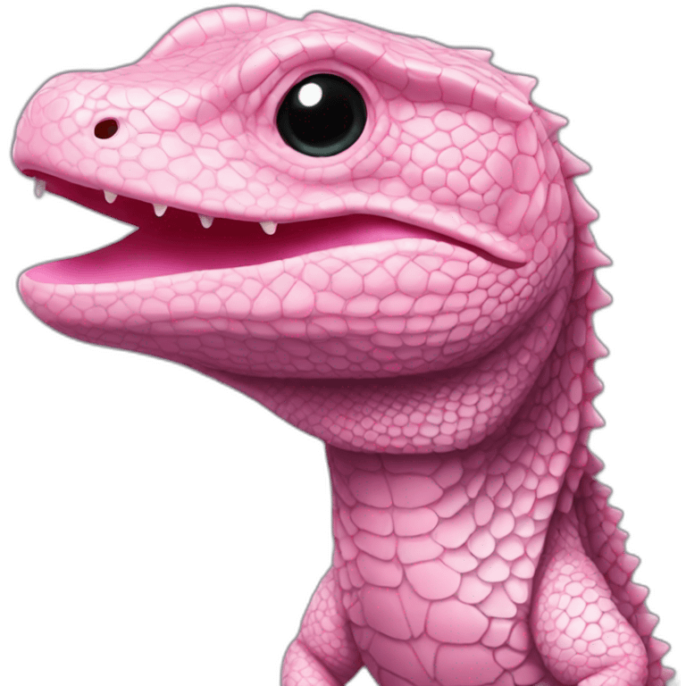 pink tegu lizard emoji