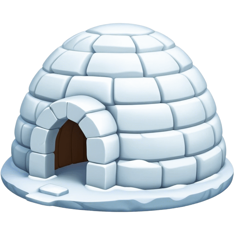 Snow igloo emoji