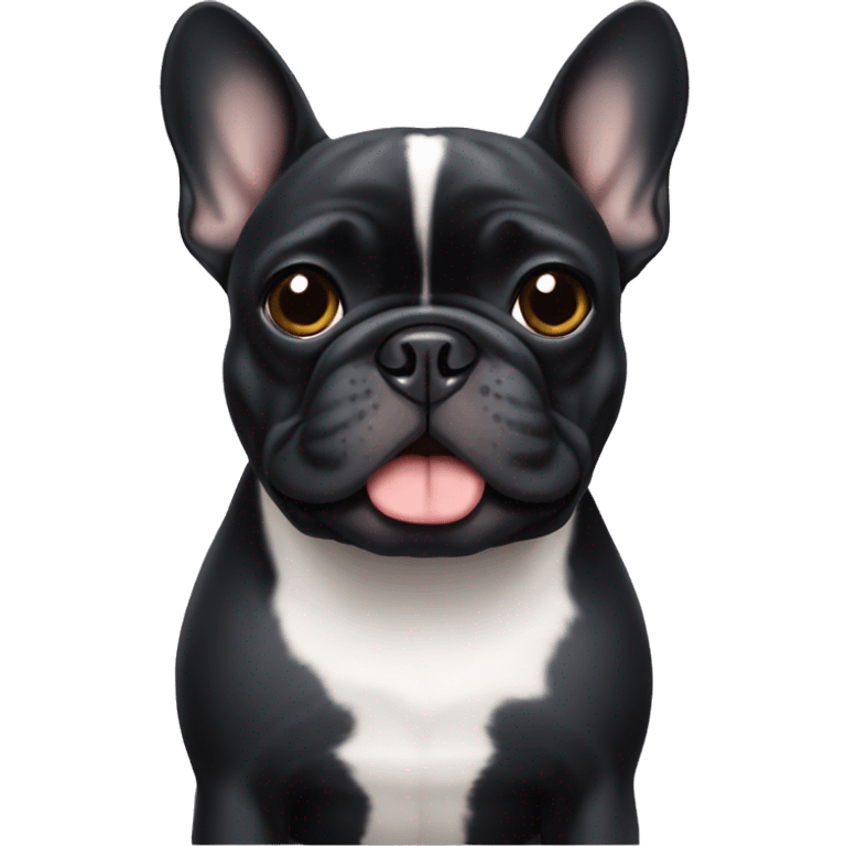 Black French bulldog emoji