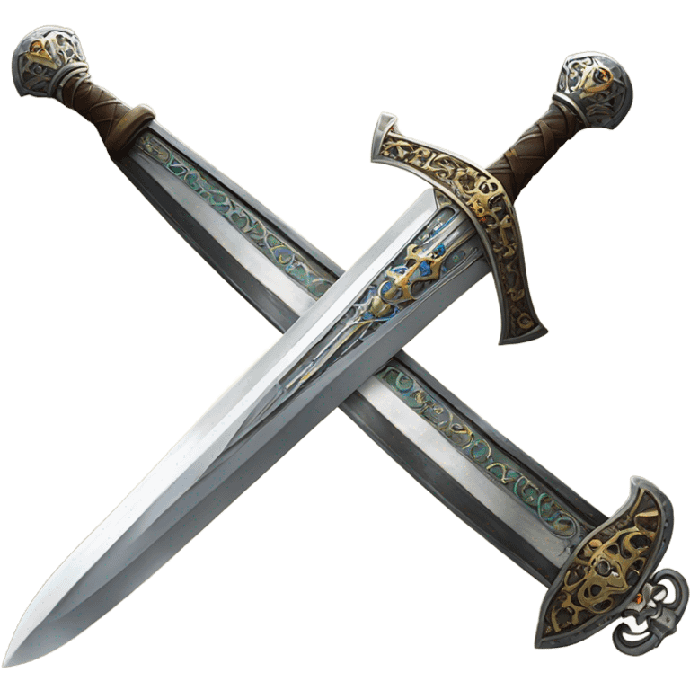 fancy medieval sword emoji