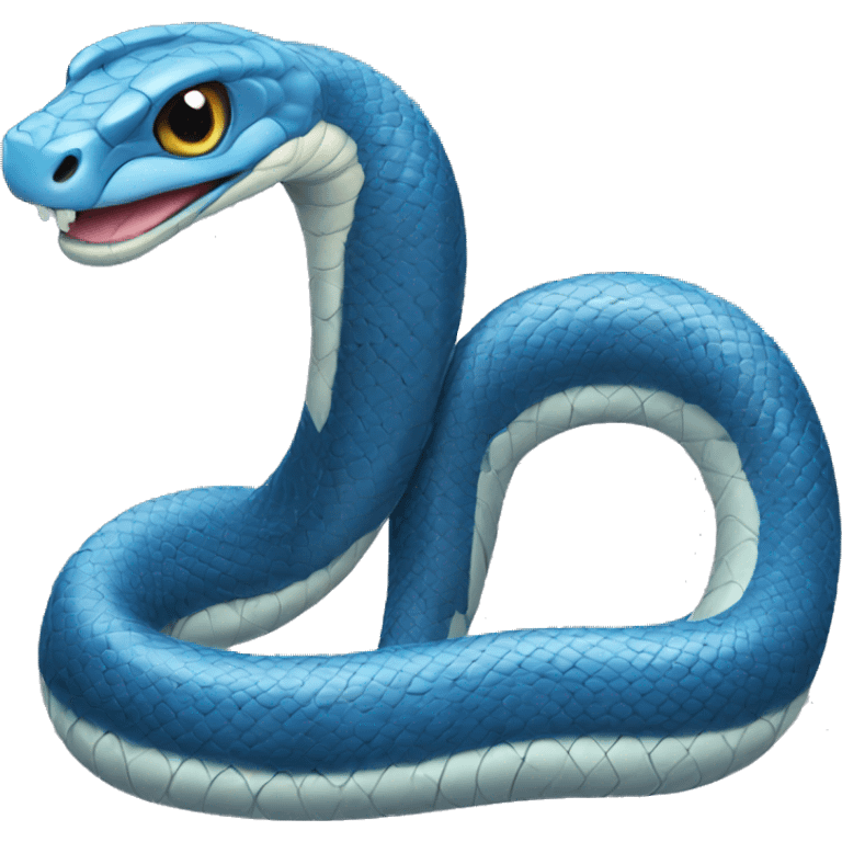 Blue snake emoji