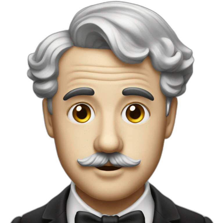 charlie chaplin with short hair emoji