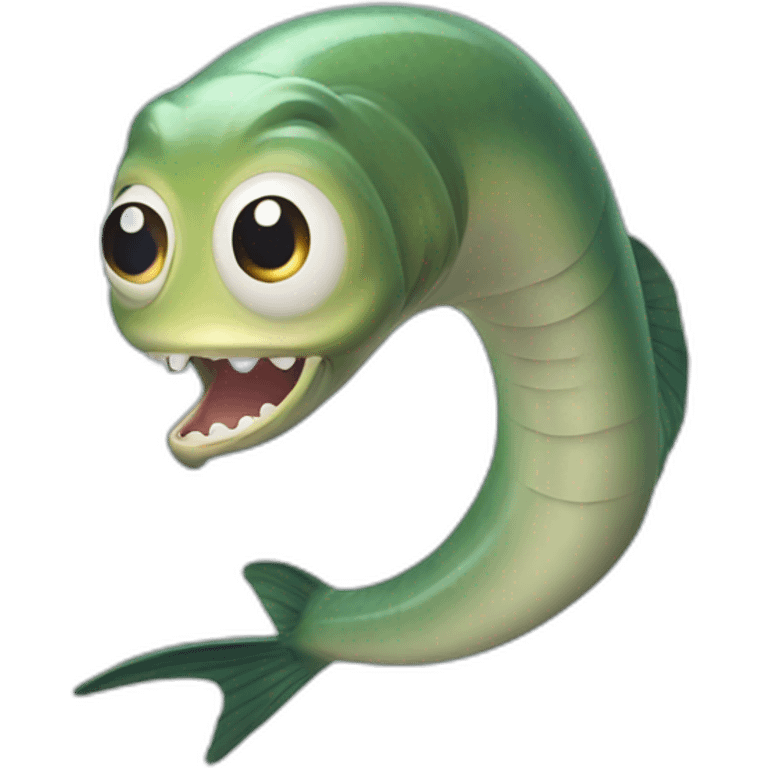 shocked eel fish emoji