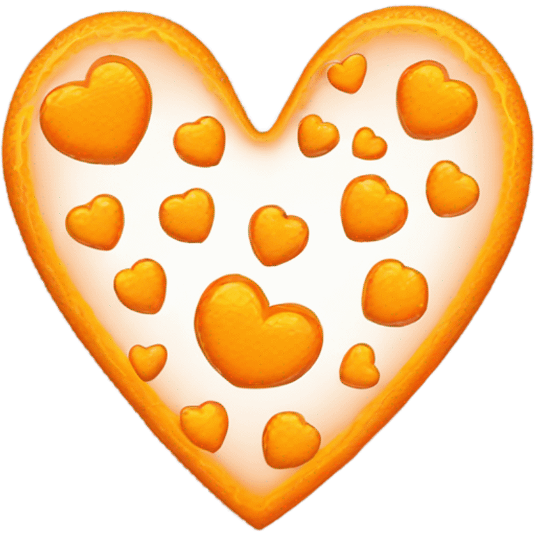 Orange heart emoji